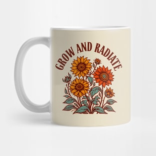 "Radiant Sunflowers" Grow and Radiate Mug